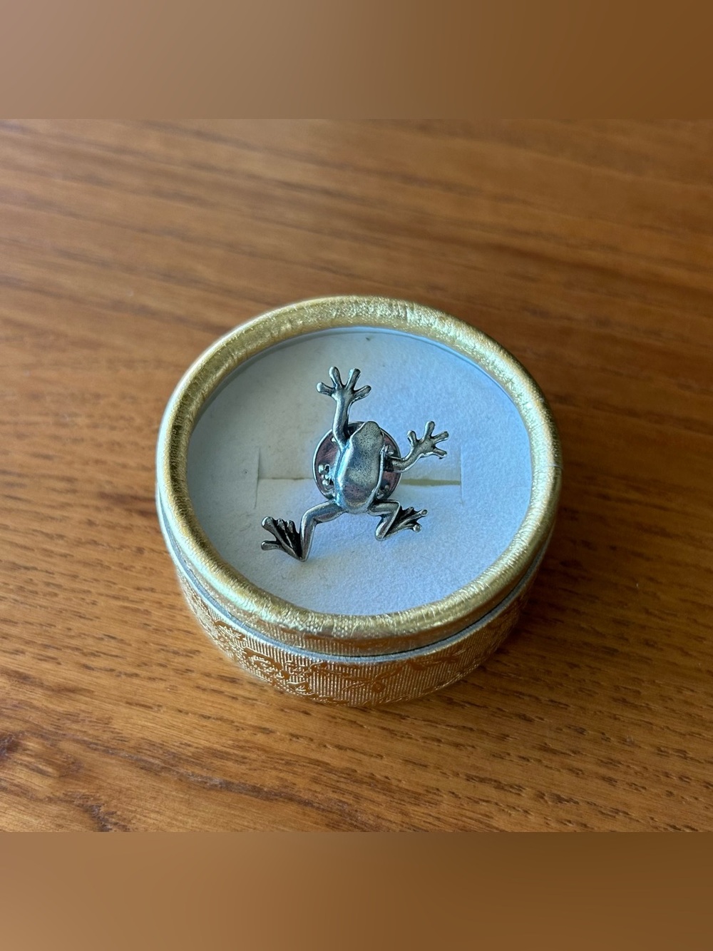 Pewter Tree Frog Pin